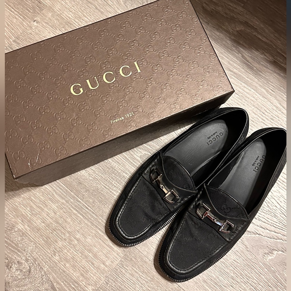 Gucci Authentic Micro Horsebit Loafers with original box